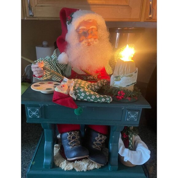 VTG Santa Workshop Holiday Creations Christmas Musical Lighted Santa Claus 16" - Picture 5 of 16